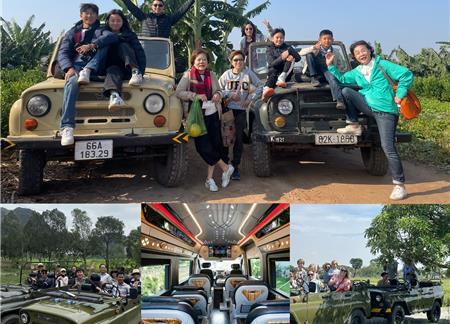 Ninh Binh Open Air Jeep Tour 2 Days 1 Night Start From Hanoi